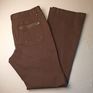 Spanner Jeans Size 12 High Waist Wide Leg Army Green Utility